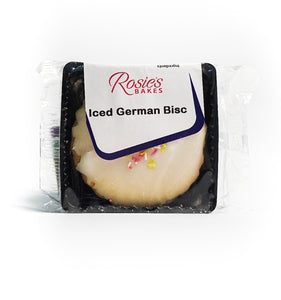 Individually wrapped Iced German biscuit