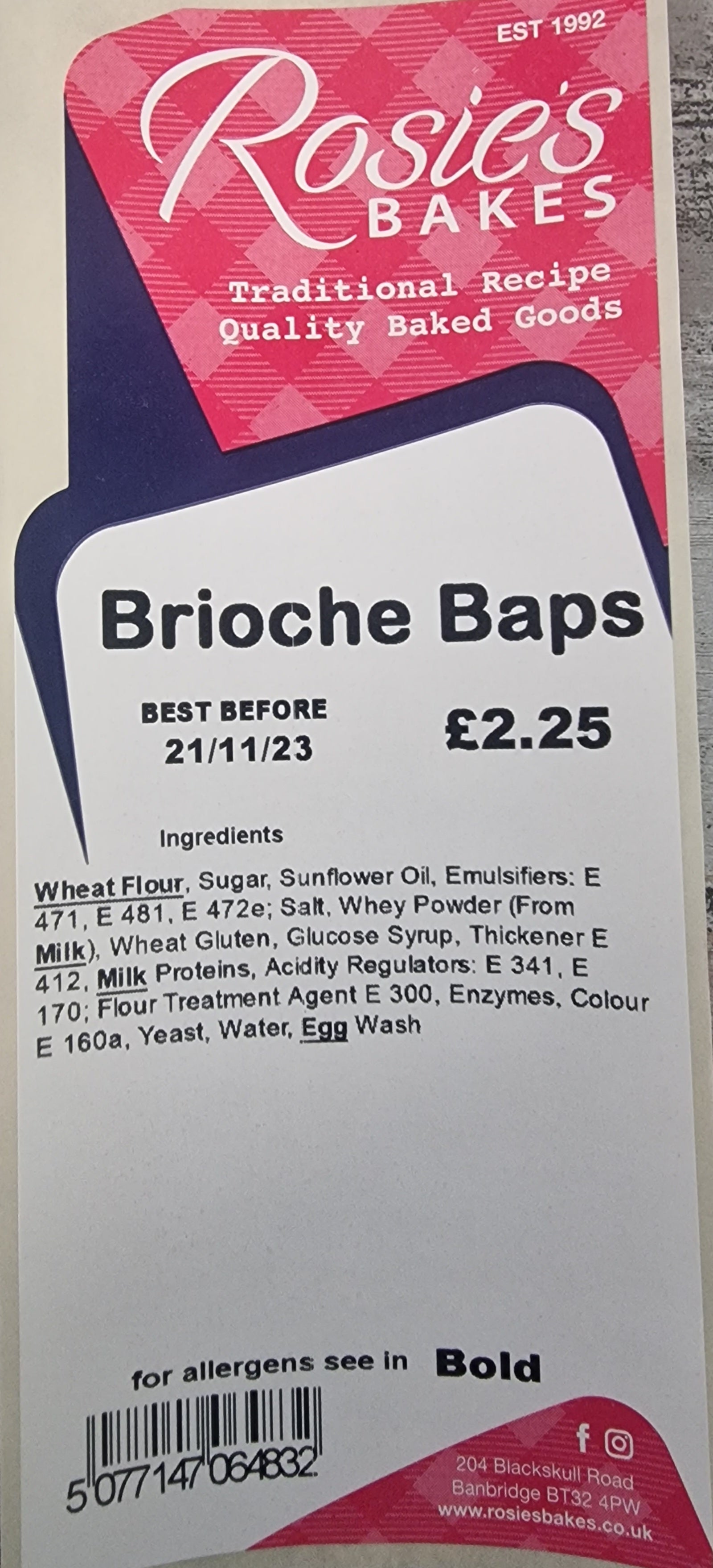 Brioche Baps
