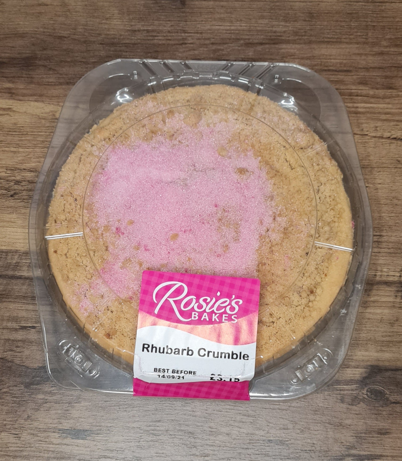 Rhubarb crumble