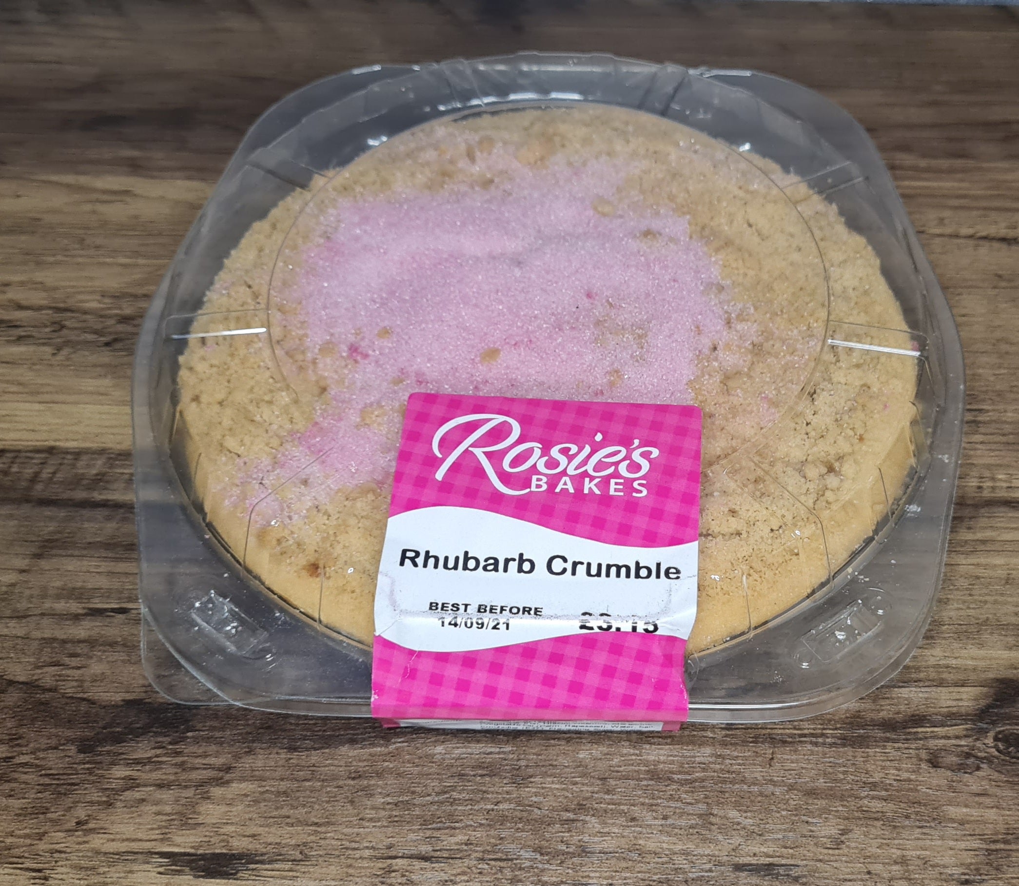 Rhubarb crumble